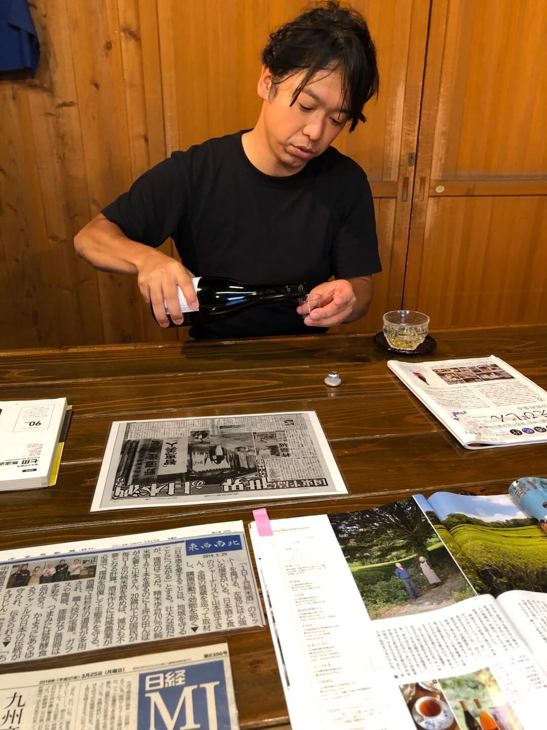 写真：中野酒造代表中野さん