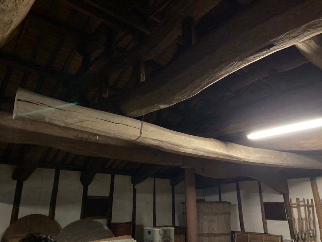 写真：立派な梁も健在