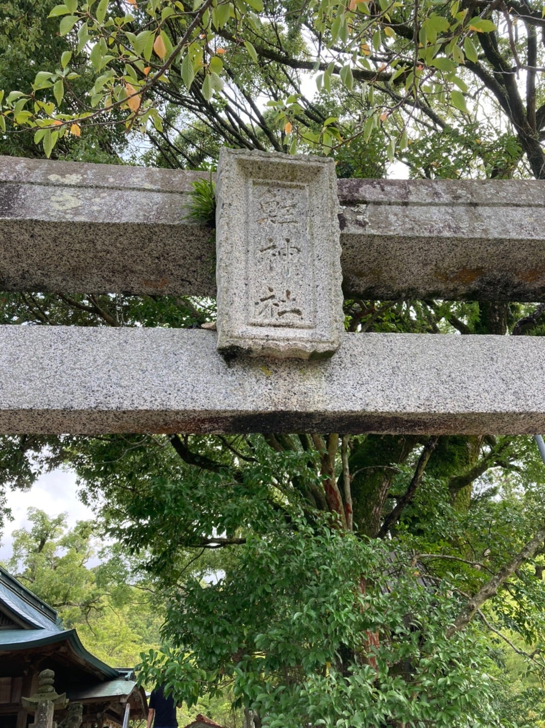 写真：蔵の裏にある「鮭神社」の鳥居
