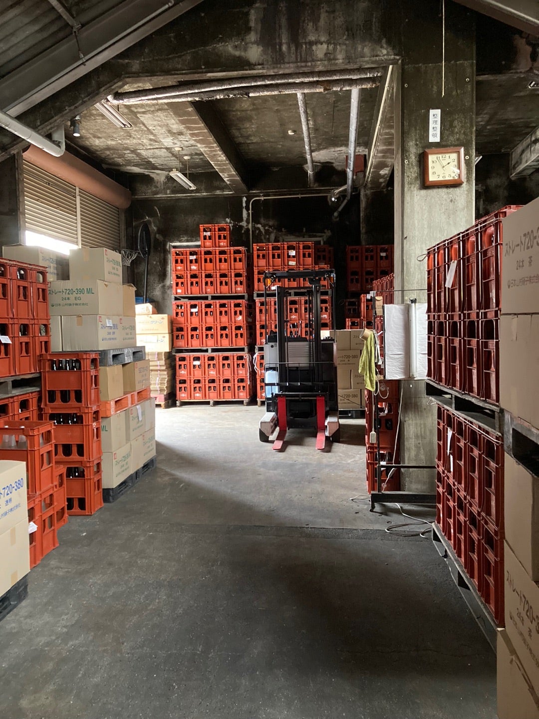 写真：貯蔵してあるお酒