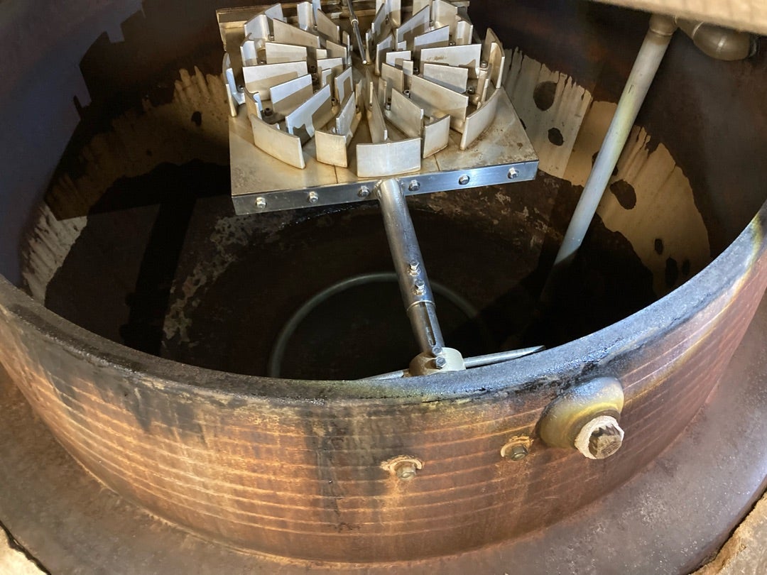 写真：和釜のなか